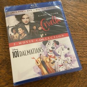 FINAL PRICE DROP! 🤗💃🏻🎊 Cruella and 101 Dalmatians Blu Ray